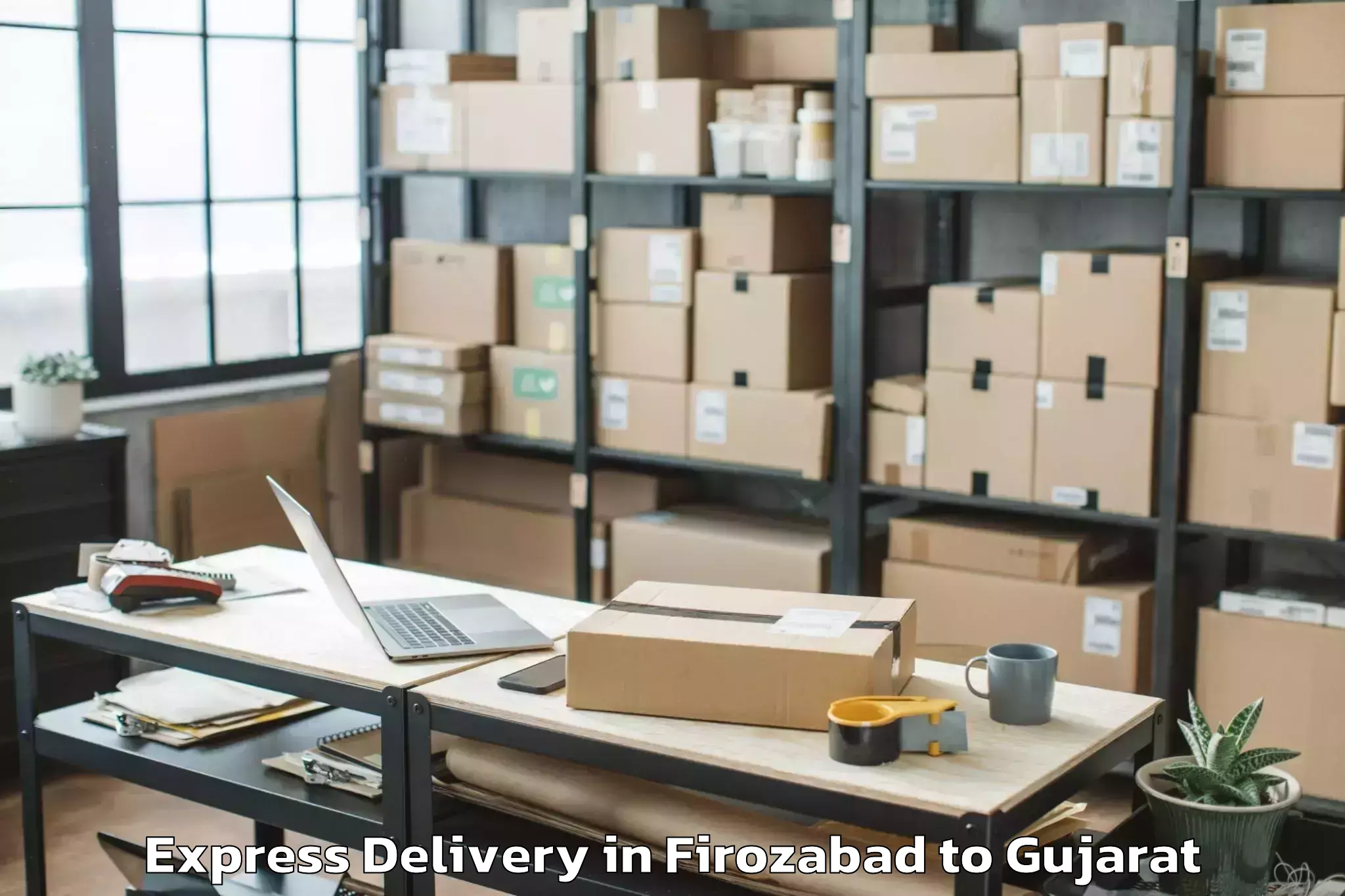 Firozabad to Gondal Express Delivery Booking